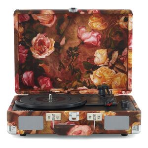 Crosley Cruiser Plus Portable Bluetooth Turntable with Built-In Speakers - Floral