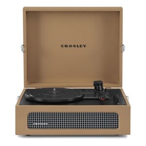 Crosley Voyager Portable Bluetooth Bluetooth Turntable with Built-In Speakers - Tan