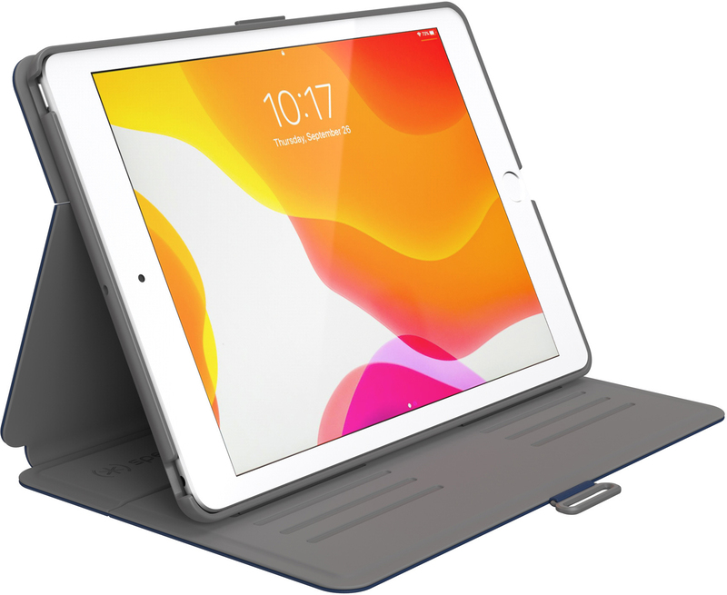 Speck Balance Folio Case With Microban for iPad 10.2 2019-21 Arcadia Navy/Moody Grey