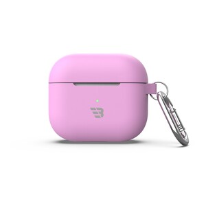 Baykron PT-P148 Airpod pro 3 Silicone Case with Carabiner Pink