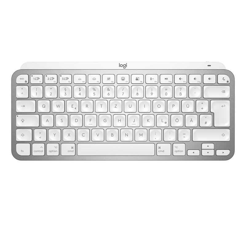 Logitech MX Keys Mini Wireless Illuminated Keyboard - (US International) - Pale Grey