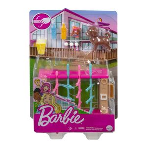 Barbie Foosball Table Mini Playset With Pet GRG77