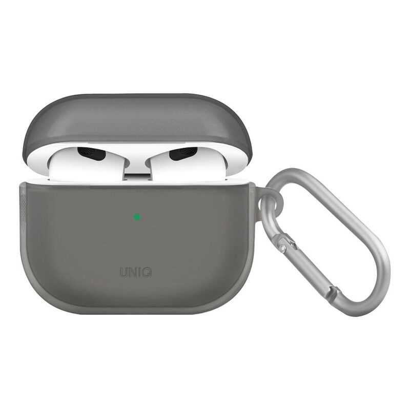 Uniq Glase Hang Case for Apple AirPods 2021 Glossy Smoke