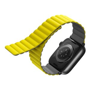 Uniq Revix Reversible Magnetic Apple Watch Strap 45/44/42mm Lemon