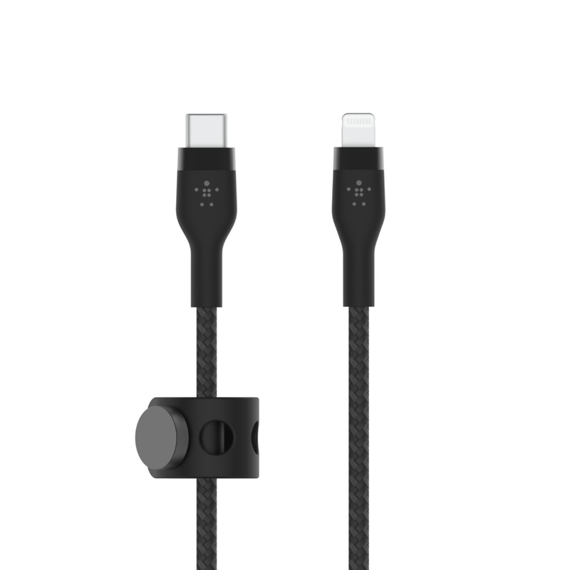 Belkin Silicone Braided Cable Lightning To Type-C 3m Black