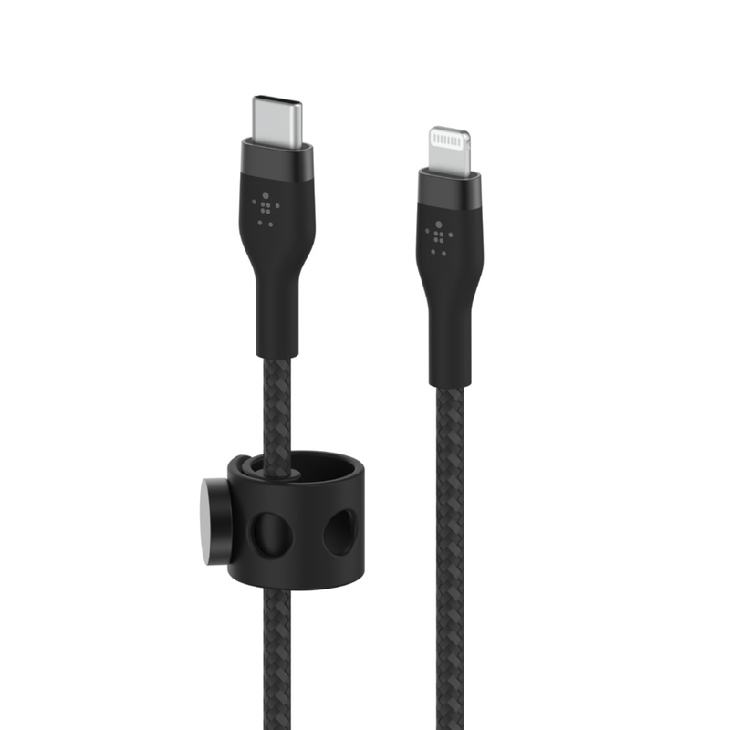 Belkin Silicone Braided Cable Lightning To Type-C 3m Black