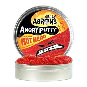 Crazy Aaron's Thinking Putty Hot Head Angry Putty Tin 4-Inch