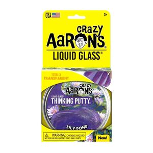 Crazy Aaron's Thinking Putty Lily Pond New Liquid Glass Tin 4-Inch