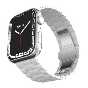 Levelo Nocturne Three Strain Ceramic Watch Strap for Apple Watch 38/40/41mm - White