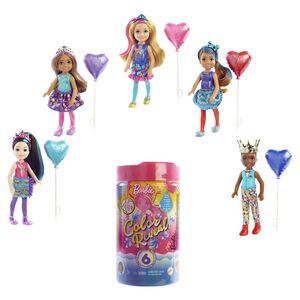 Barbie Color Reveal Confetti Party Chelsea Surprise Doll GTT26