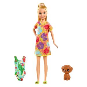 Barbie & Chelsea The Lost Birthday Stacie Doll With Pet Dog Set GRT89