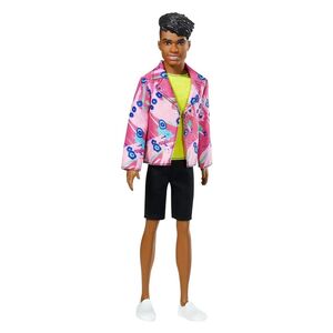 Barbie Ken 60th Anniversary throwback Rocker Look With Neon Jacket GBR41