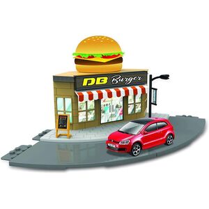 BBurago Street Fire City Fast Food Volkswagen Polo GTI Mark 5 1.43 Die-Cast Model