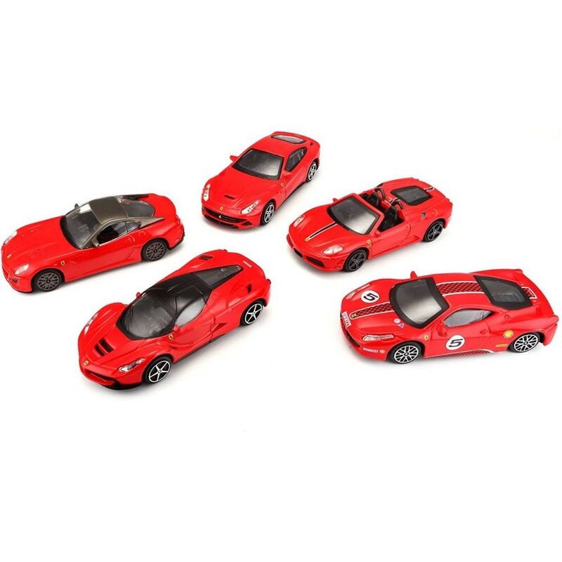 BBurago Race & Play Ferrari 1.43 Scale Die-Cast Model Cars (5 Pack) (Assortment - Includes 1)