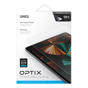 UNIQ Optix Clear Glass Screen Protector for iPad Pro 12.9 3-5th Gen