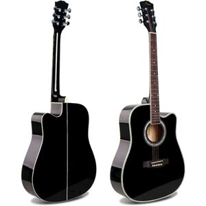 Smiger Ga-H61-Bk Acoustic Guitar With Eq Black