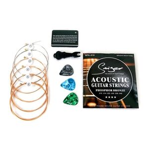 Smiger GPA-010 Acoustic Guitar Strings - Phosphor Bronze (10-48 Bright Rich Gauge)