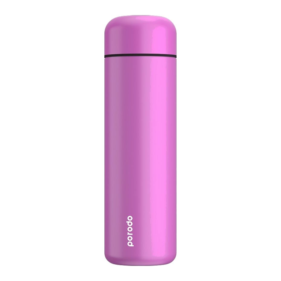 Porodo Smart Water Bottle With Temperature Indicator 500ml - Pink