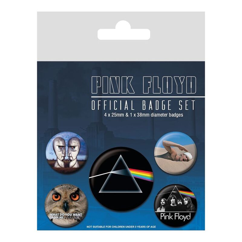 Pyramid Posters Pink Floyd Badge Set