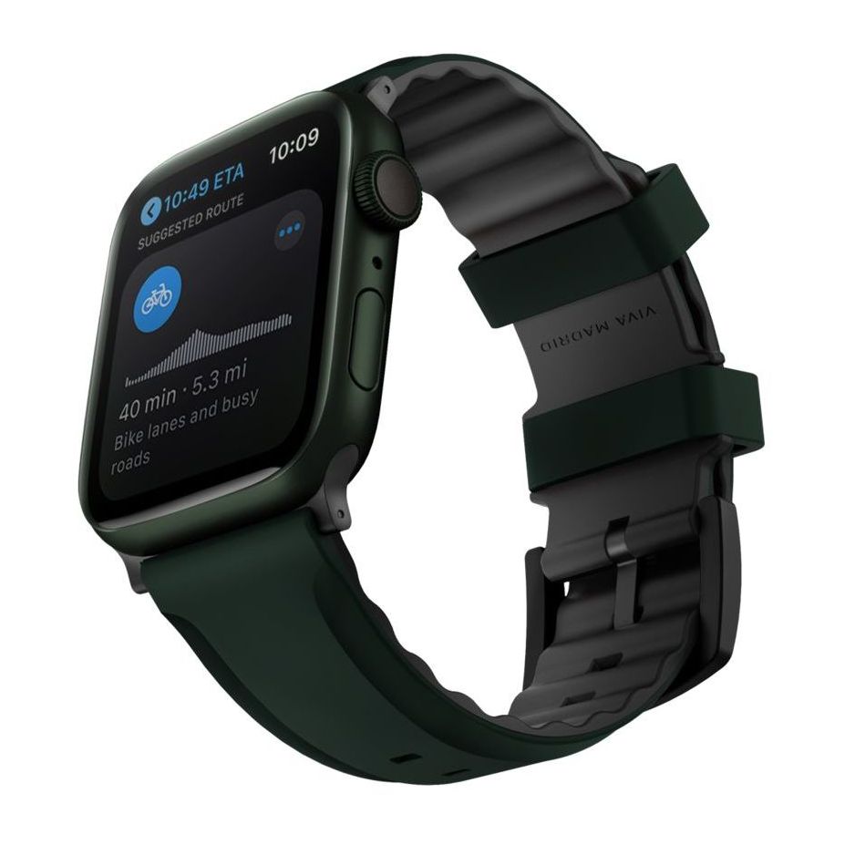 Viva Madrid Venturx Silicone Sport Strap for Apple Watch 42/44/45mm - Forest Green
