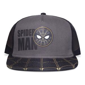 Difuzed Marvel Spider-Man No Way Home Webbed Brim Snapback Cap - Black