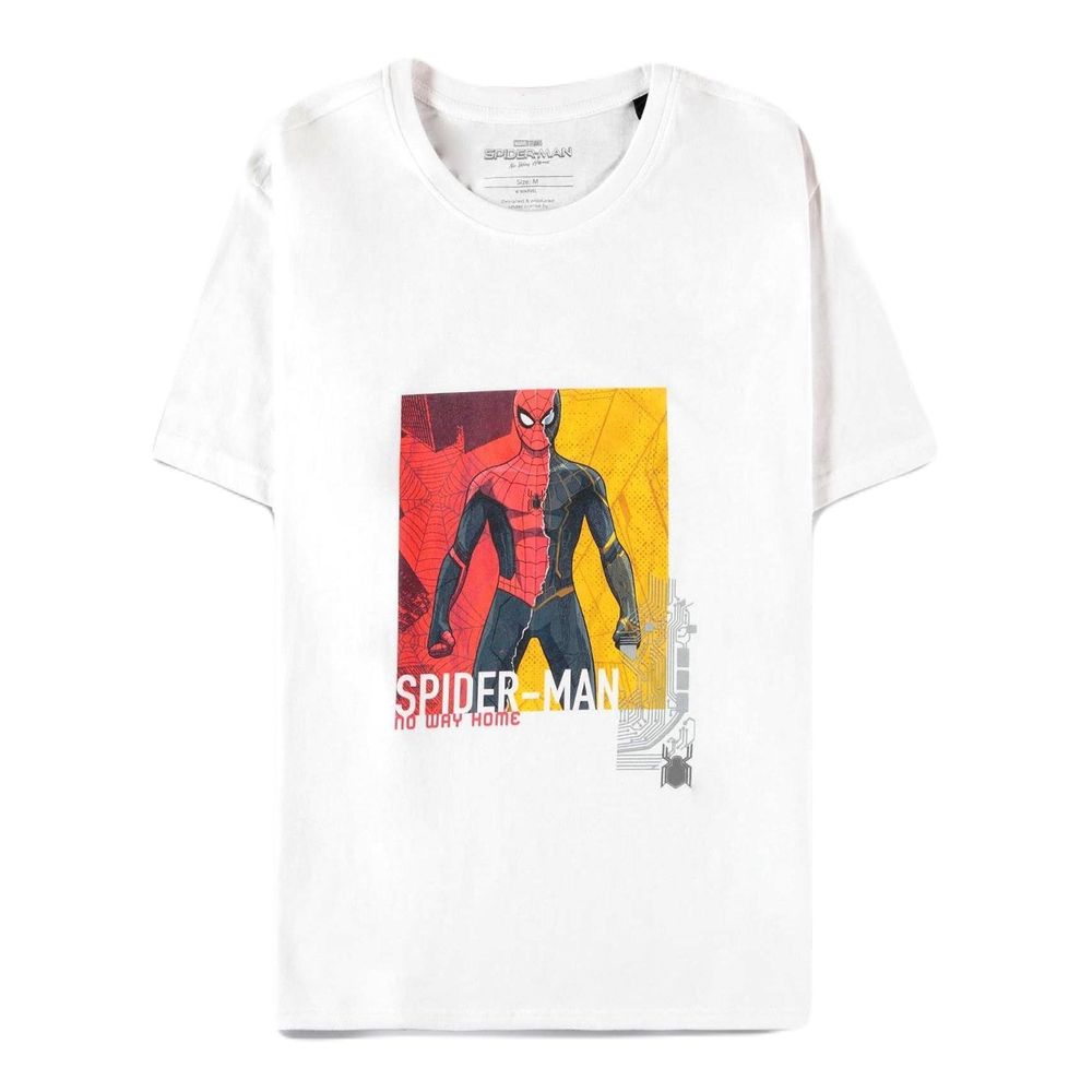 Difuzed Marvel Spider-Man No Way Home Men's Short-Sleeved T-Shirt - White - L