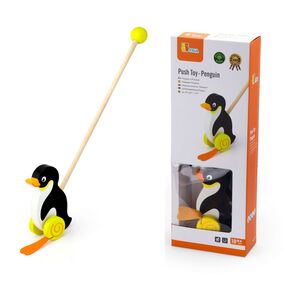 Viga Push Toy Penguin Wooden Set