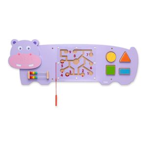 Viga Wall Toy Hippo Wooden Set