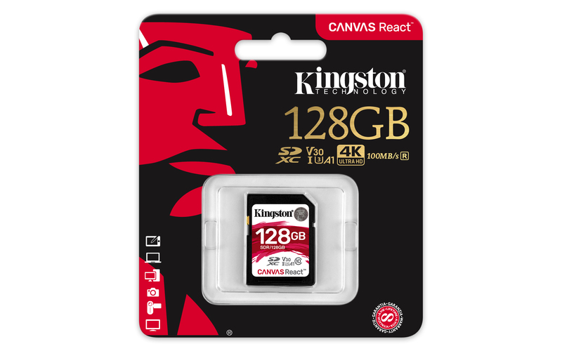 Kingston Canvas 100R Class 10 UHD 4K SD Card - 128GB