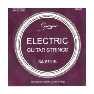Smiger GA-E30-SI Light Electric Guitar Strings - Round Wound (09-42 Light Gauge)