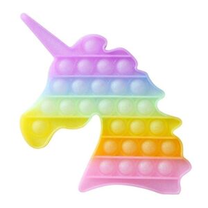 Squizz Toys Pop The Bubble Popping Toy - Unicorn Rainbow Glitter