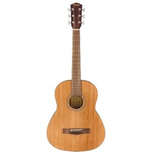 Fender FA-15 Steel String Acoustic Walnut Fingerboard Guitar 3/4-Size - Natural (Includes Gig Bag)