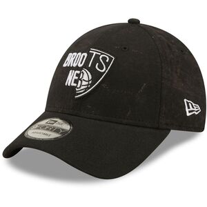 New Era 9Forty NBA Brooklyn Nets Washed Pack Adult Cap - Black (One Size)