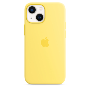 Apple Silicone Case with MagSafe for iPhone 13 Mini - Lemon Zest