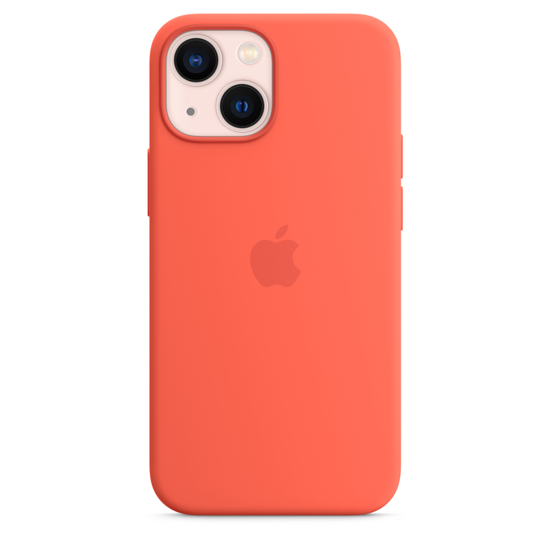 Apple Silicone Case with MagSafe for iPhone 13 Mini - Nectarine
