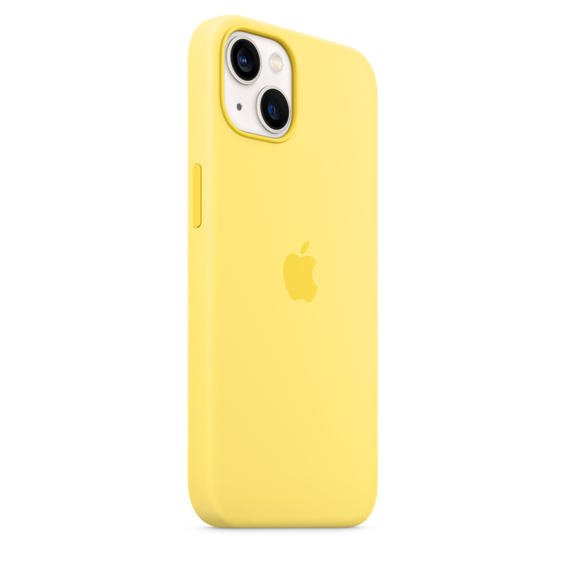 Apple Silicone Case with MagSafe for iPhone 13 - Lemon Zest