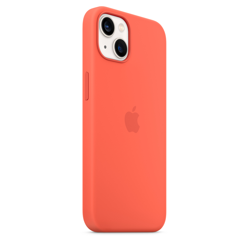 Apple Silicone Case with MagSafe for iPhone 13 - Nectarine