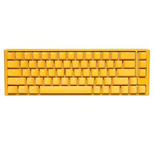 Ducky One 3 SF Yellow Case 65% Hotswap RGB Double Shot PBT QUACK Mechanical Keyboard - Blue Switch