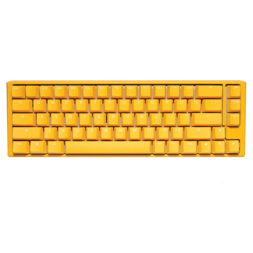 Ducky One 3 SF Yellow Case 65% Hotswap RGB Double Shot PBT QUACK Mechanical Keyboard - Silver Switch