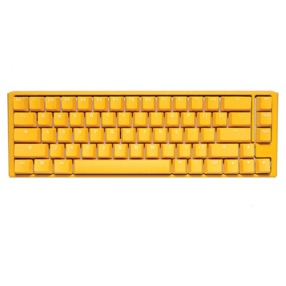 Ducky One 3 SF Yellow Case 65% Hotswap RGB Double Shot PBT QUACK Mechanical Keyboard - Silent Red Switch