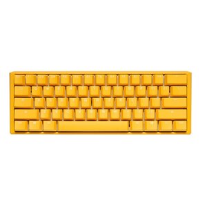 Ducky One 3 Yellow Series 61 Keys Mini Wired Mechanical Gaming Keyboard - Silver Switch