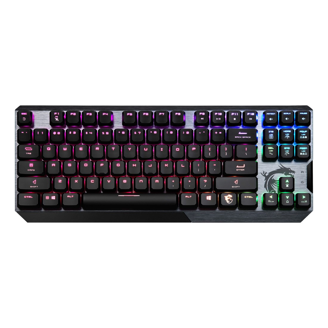 MSI Vigor GK50 Low Profile TKL Gaming Keyboard - Black (US English)