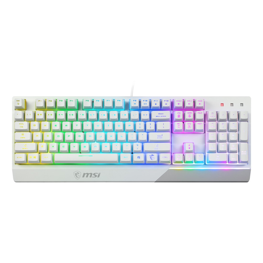 MSI Vigor GK30 Mechanical Gaming Keyboard - Plunger Switches- White (US)