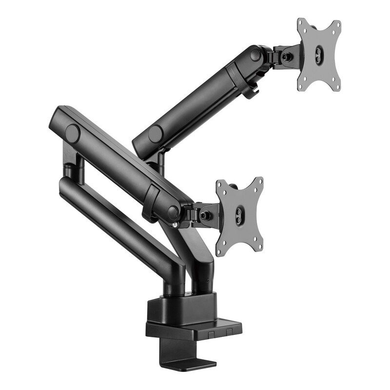 Twisted Minds Dual Monitors Aluminum Slim Spring-Assited Monitor Arm