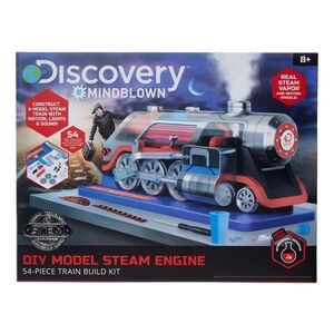 Discovery Mindblown DIY Model Steam Engine Train Building Kit (54 Pieces)