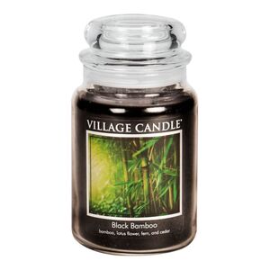 The Village Candle Black Bamboo Jar Candle 630 G