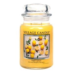 The Village Candle Fresh Lemon Jar Candle 630 G