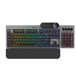 Mountain Everest Max TKL Gaming Keyboard with Numpad (US) - MX Red Switch - Gunmetal Grey