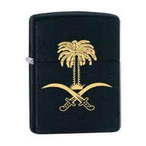 Zippo 325064 218 Saudi Arabia National Flag Black Matte Windproof Lighter