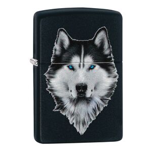 Zippo Ci412378 218 Siberian Husky Design Black Matte Windproof Lighter